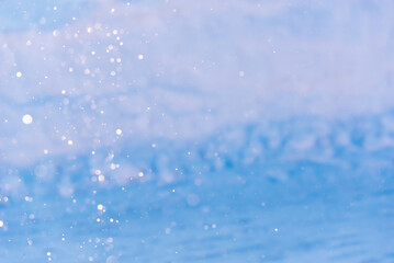 Naklejka na ściany i meble Snow, frost falls and sparkles. Winter, frosty morning.