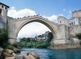 Fototapeta na wymiar Stari Most, Old bridge of Mostar 