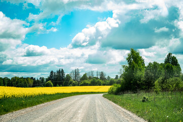 road in the countryside