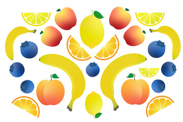 Fruit Kaleidoscope design