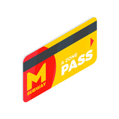 Metro Pass Card Composition