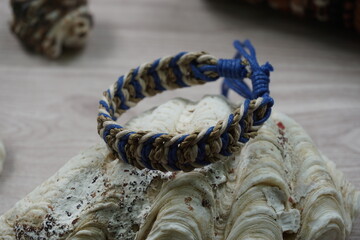 Ethnic bracelet handmade made of rope. A bracelet kind of unisex