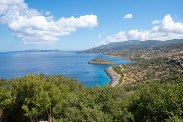 Fototapeta na wymiar Impressive Greek scenery in a hot summer near the Adriatic Sea. If you don't have a plan for summer, visit Zakynthos