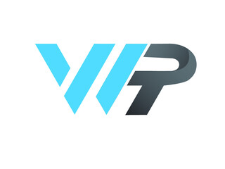 WPT brand company vector logo design