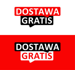 Dostawa gratis, wektor