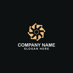 abstract home interior design logo business vector design inspiration. 