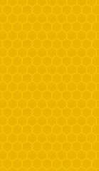 Yellow seamless pattern background with honeycomb