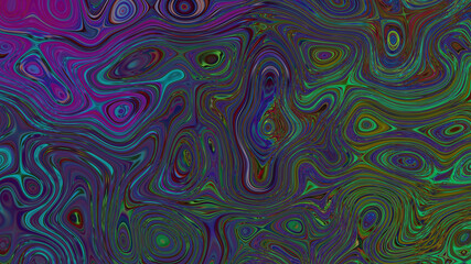 Abstract textured multicolored neon iridescent liquid background