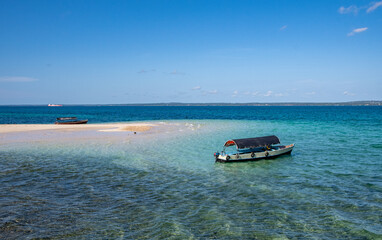 Fototapeta na wymiar Boat of Zanzibar. The best place to be for a vacation