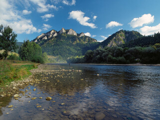 Trzy Korony Mountain and Dunajec river, Pieniny Mountains, Poland