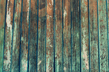 Old Shabby Wooden Planks with cracked color Paint