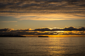 English Bay sunset - Vancouver, Canada travel and tourism
