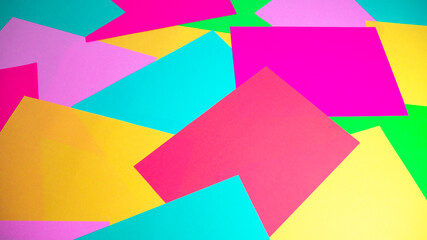 Multicolor background of colored paper. Abstract colored paper texture.