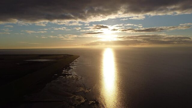 The Wadden Sea Tidelands in Germany - drone photography Germany from above