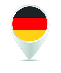 Location Icon for germany Flag, Vector