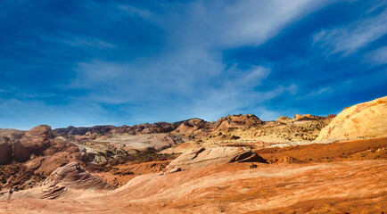 Fototapeta premium Amazing erosion patterns in Valley of Fire State Park, close to Las Vegas, Nevada