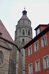 Fototapeta na wymiar Weißenburg - Bayern - Turm der Andreaskirche