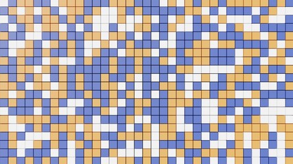 squares mosaic pattern, abstract geometric background or wallpaper. Retro and multicolored template illustration