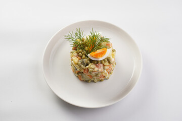 traditional east european dish for New Year's Eve - salad 