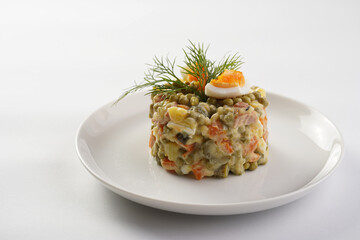 traditional east european dish for New Year's Eve - salad 