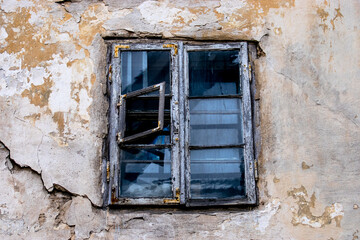 old window in wall