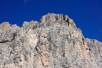 Autumn landscape of Tre Cime di Lavaredo, Dolomites, Italy, Europe