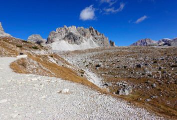 Scenic landscape in the Dolomites, Italy, Europe