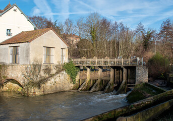 Fototapeta premium Coulommiers - Barrage du Grand Morin - France