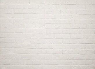 White brick wall background for design