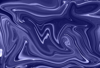Flowing abtract texture toned in Very Peri Color of the year 2022. 17-3938. Liquid fluid art. For wallpapers, wall floor tiles.