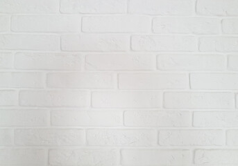 White brick wall background for design