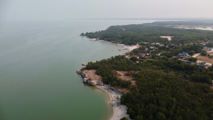 aerial view of beach