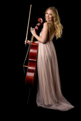 The viloncellist with her cello