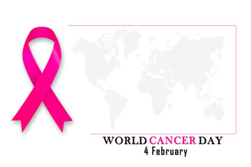 Obraz na płótnie Canvas illustration of february 4 celebration of world day of the fight against cancer