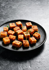Pan fried paneer