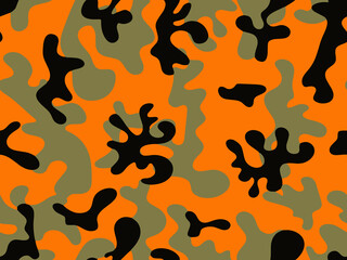 Full seamless abstract military camouflage skin pattern vector for decor and textile. Army masking design for hunting textile fabric printing and wallpaper. Design for fashion and home design.