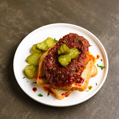 Nashville hot chicken sandwich