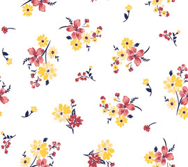 Full Seamless Floral Pattern in Vector illustration for fashion textile fabric print background