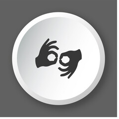 Logo langage des signes.