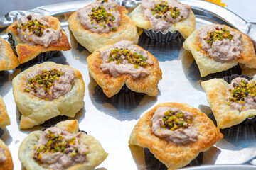 stuffed bread boats, Italian appetizer