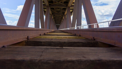 railroad bridge freight train tracks