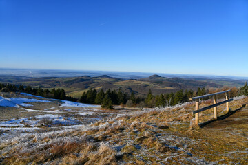 Blick von der Wasserkuppe in die hessische Rhön