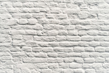  Painted white brick wall surface background