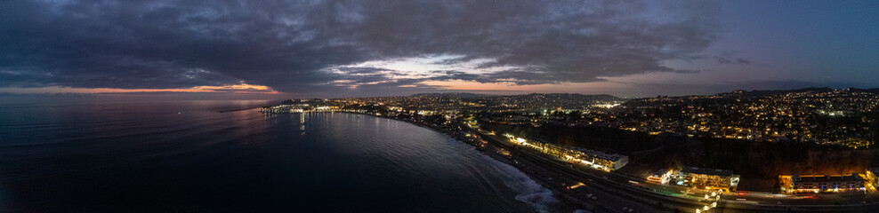 Fototapeta na wymiar Capo Beach/Dana Point : drone panoramic