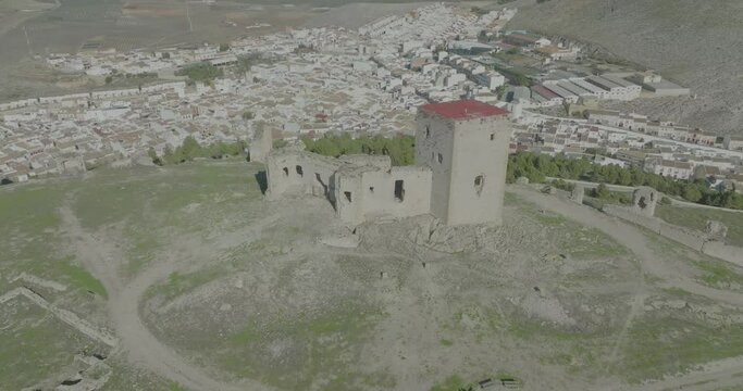 Antiguo castillo almohade de la Estrella en el municipio de Teba provincia de M&aacute;laga