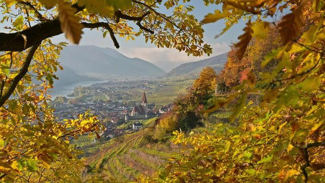 Weissenkirchen on an autumn day, Wachau, Austria