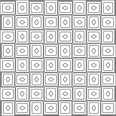  Vector ethnic pattern with symmetrical elements . Repeating geometric tiles from striped elements.Monochrome texture.Black and white pattern for wallpapers and backgrounds.