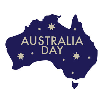 Australia day with map