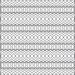 
Vector ethnic pattern with symmetrical elements . Repeating geometric tiles from striped elements.Monochrome texture.Black and 
white pattern for wallpapers and backgrounds.