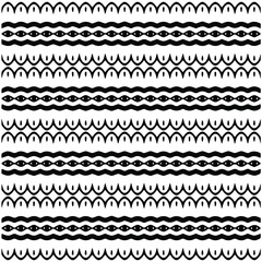 Seamless ethnic pattern color black and white.Can be used in fabric design for clothes, accessories; decorative paper, wrapping, background, wallpaper, Vector illustration.